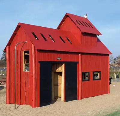 SPIELART : STRUCTURE DE JEUX GRANDE FERME, ref A305